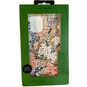 NEW KATE SPADE iPhone 14 Pro Max Case Wildflower Garden Sparkle Nature Cottage